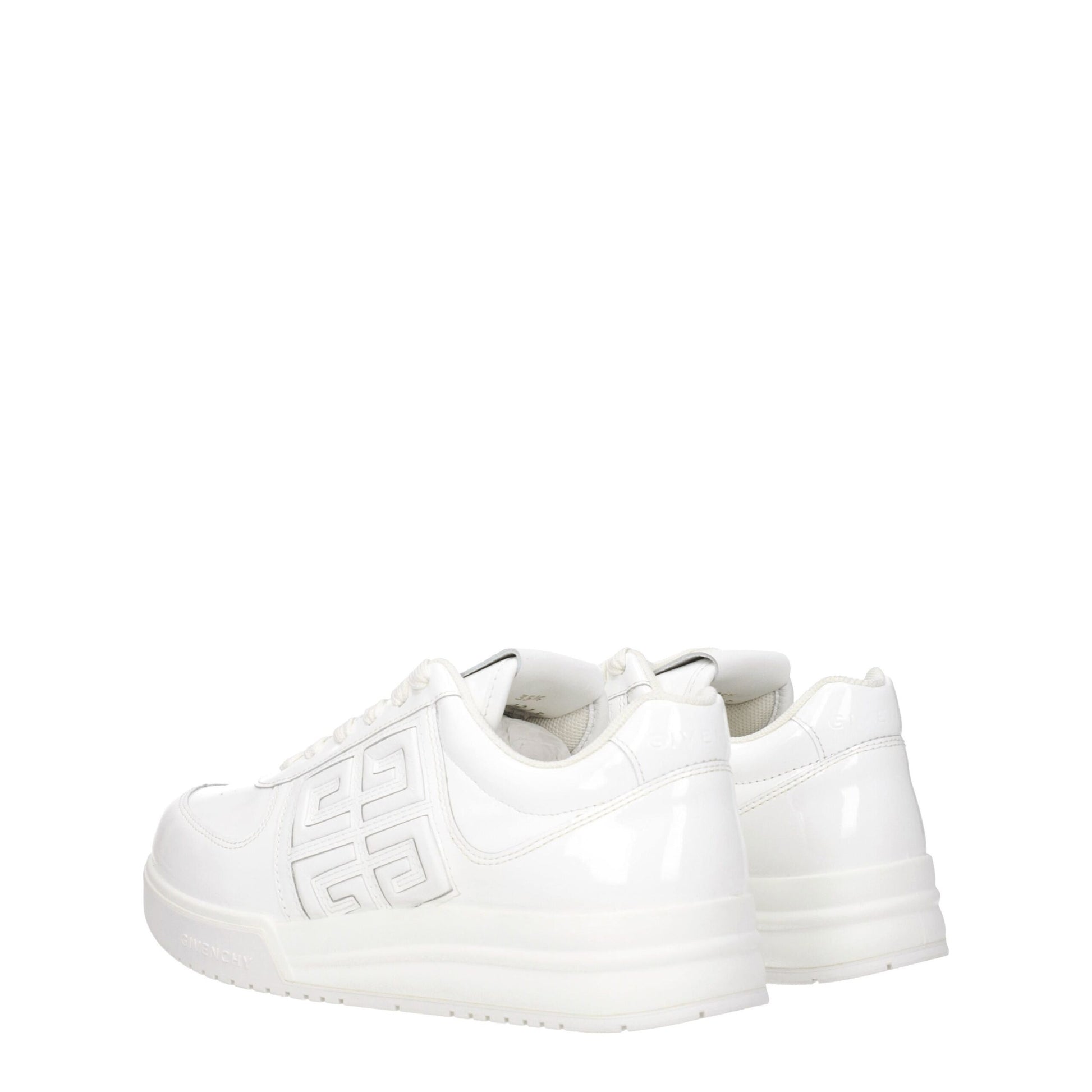 White Leather Low Top Sneakers-Givenchy-LabelTerrace.com
