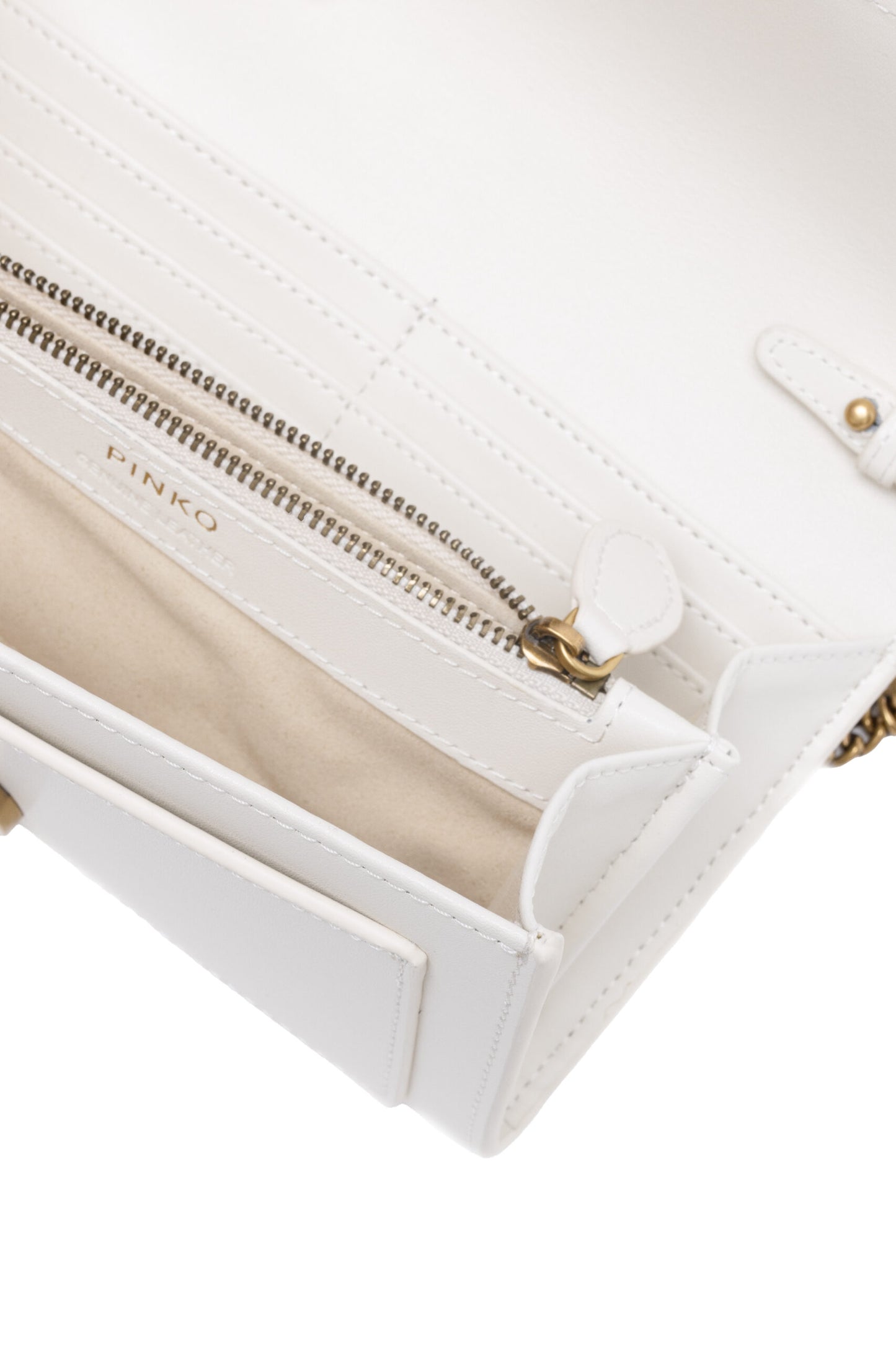 White Leather One Simply Love Mini Bag