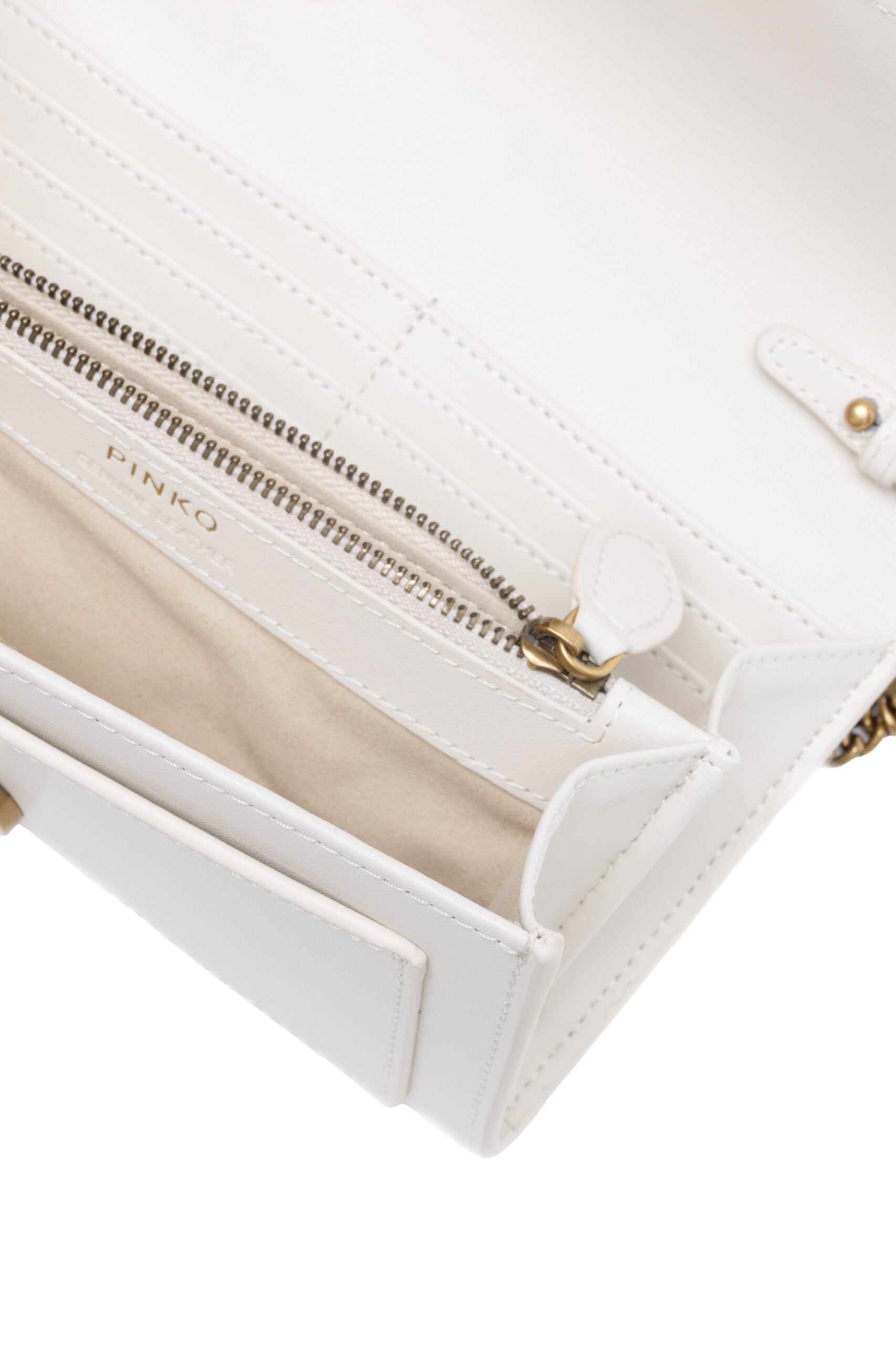 White Leather One Simply Love Mini Bag