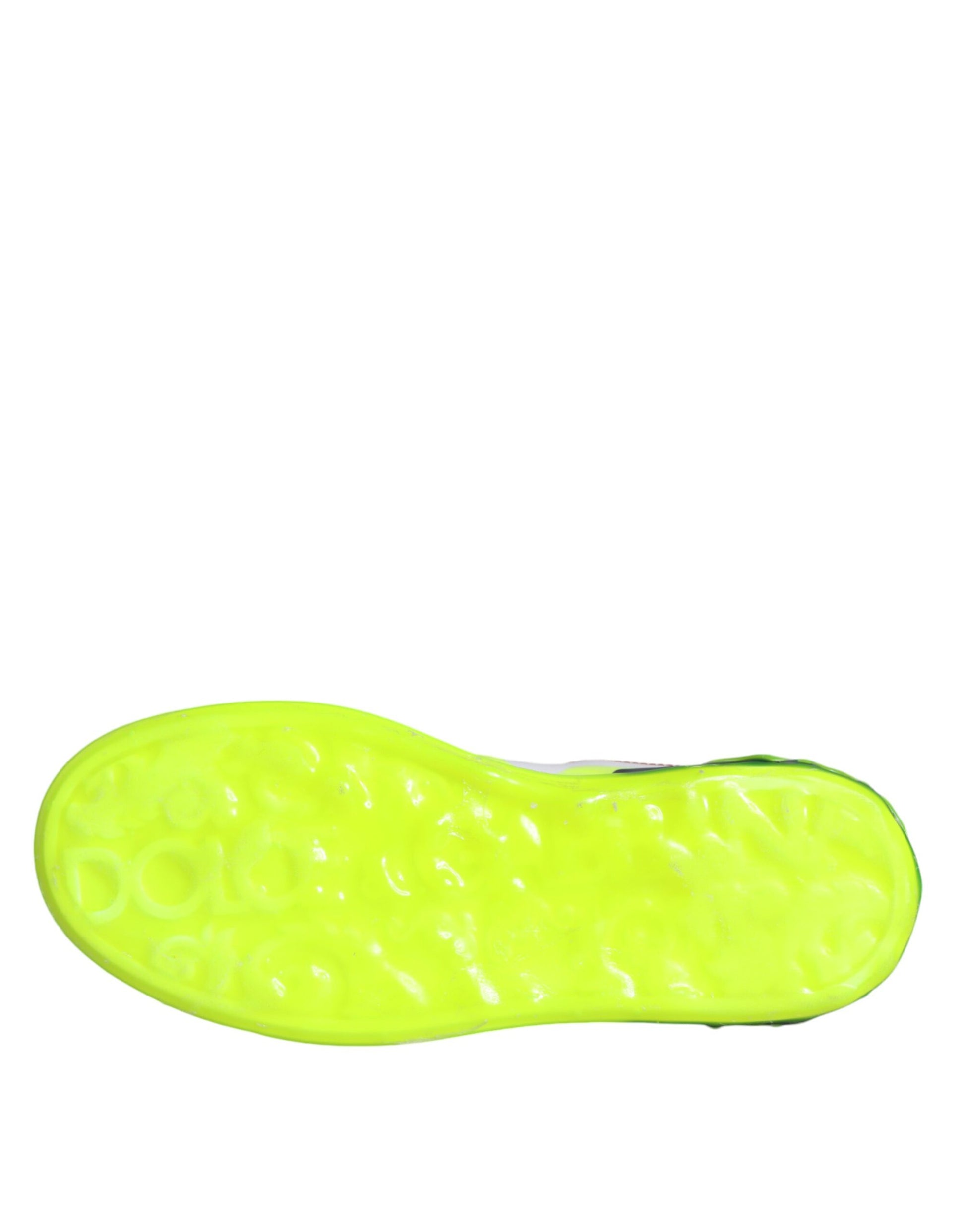 White Leather Portofino Low Top Sneakers Shoes-Dolce & Gabbana-LabelTerrace.com