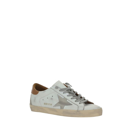White Leather Superstar Sneakers-Golden Goose-LabelTerrace.com