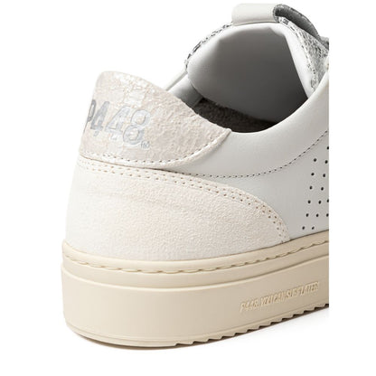 White Leather Sneaker-P448-LabelTerrace.com