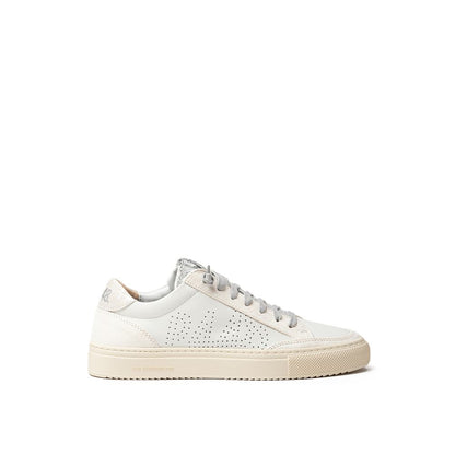 White Leather Sneaker-P448-LabelTerrace.com