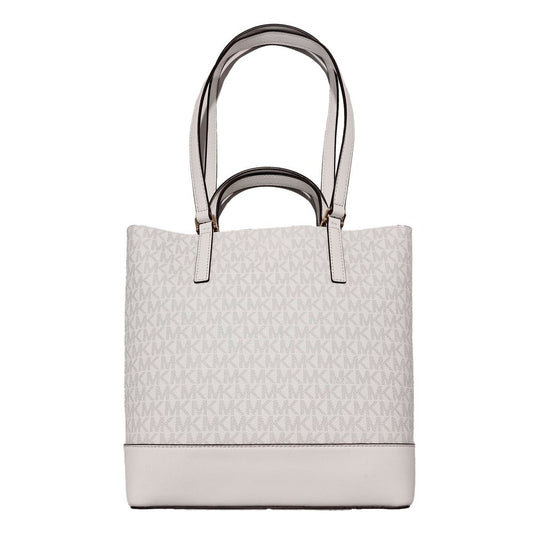 White Leather Tote Bag