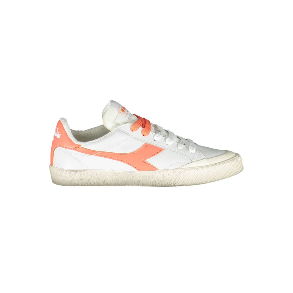 White Leather Women Sneaker-Diadora-LabelTerrace.com