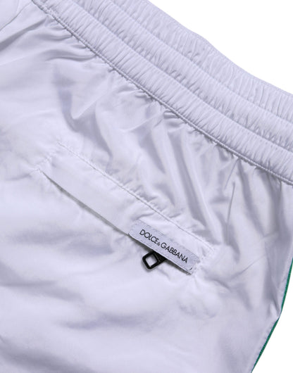 White Logo Polyester Men Beachwear Swimwear-Dolce & Gabbana-LabelTerrace.com