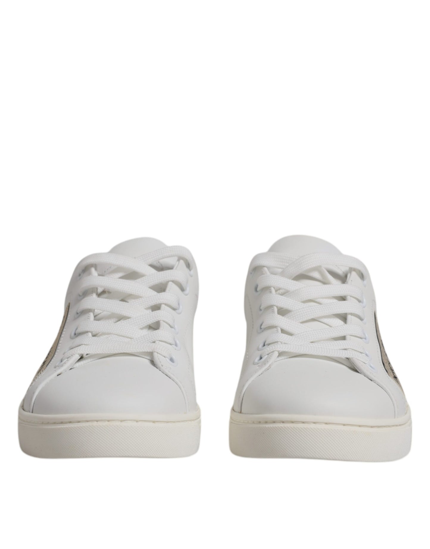 White London Calf Leather Sneakers Shoes-Dolce & Gabbana-LabelTerrace.com