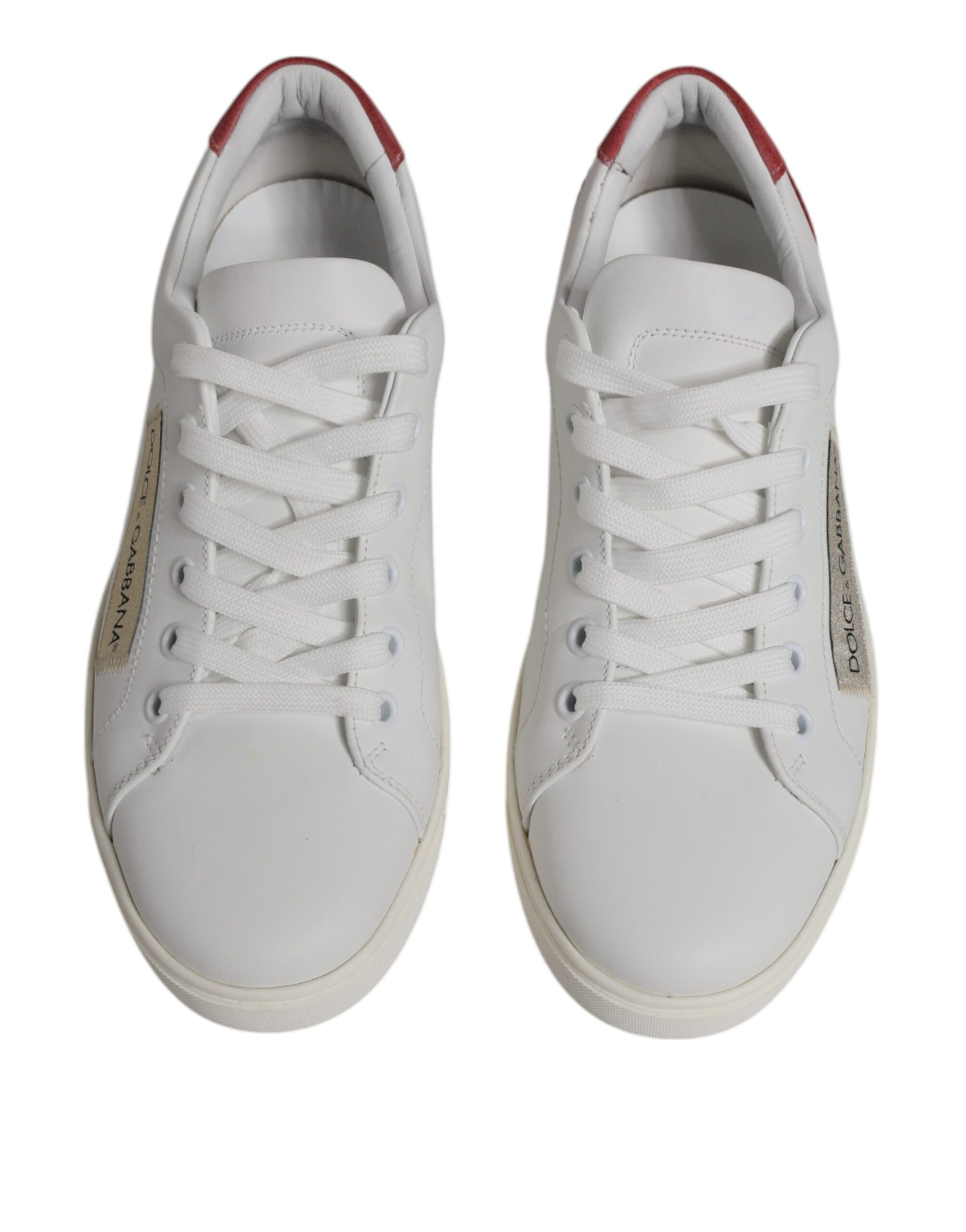 White London Calf Leather Sneakers Shoes-Dolce & Gabbana-LabelTerrace.com