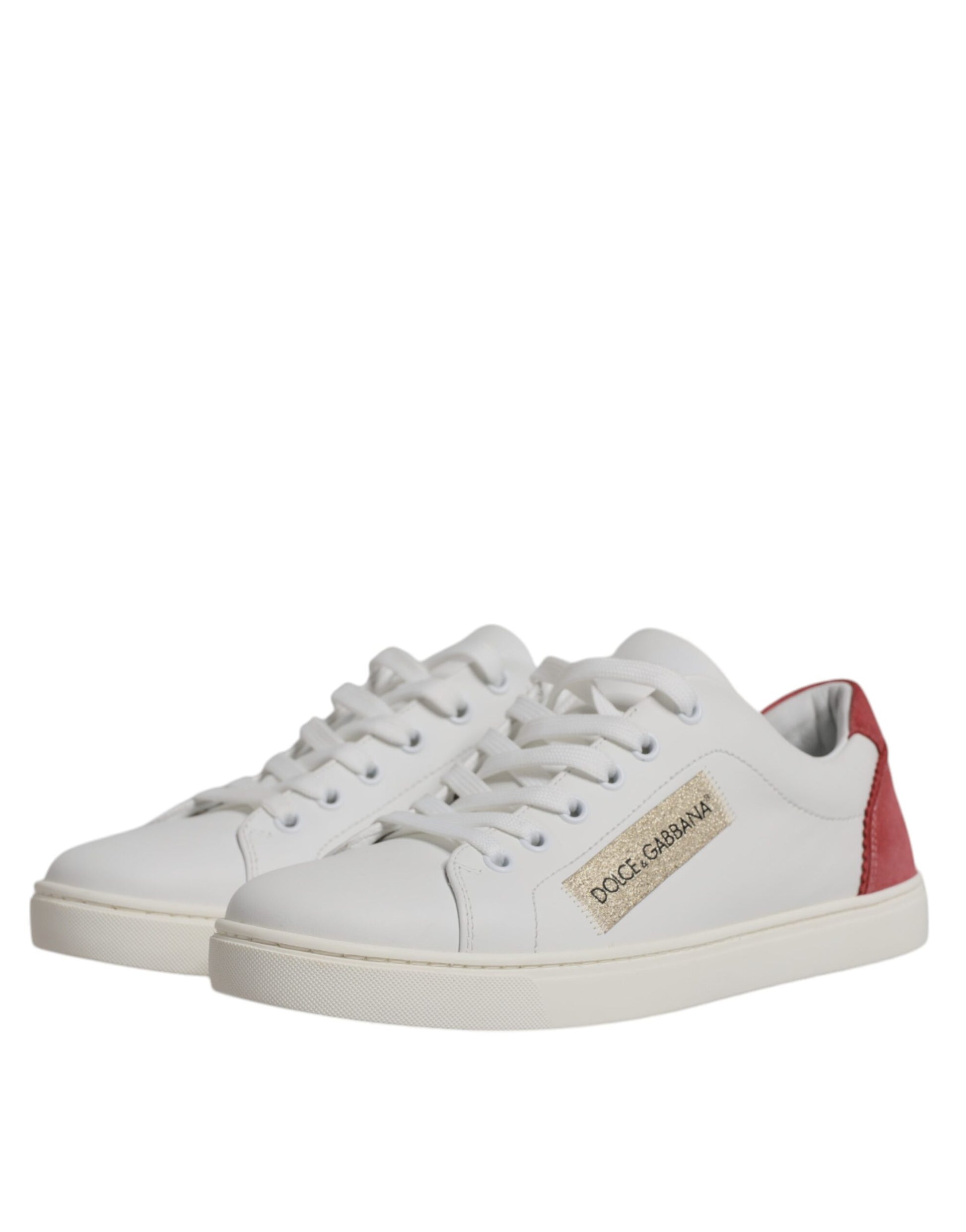 White London Calf Leather Sneakers Shoes-Dolce & Gabbana-LabelTerrace.com