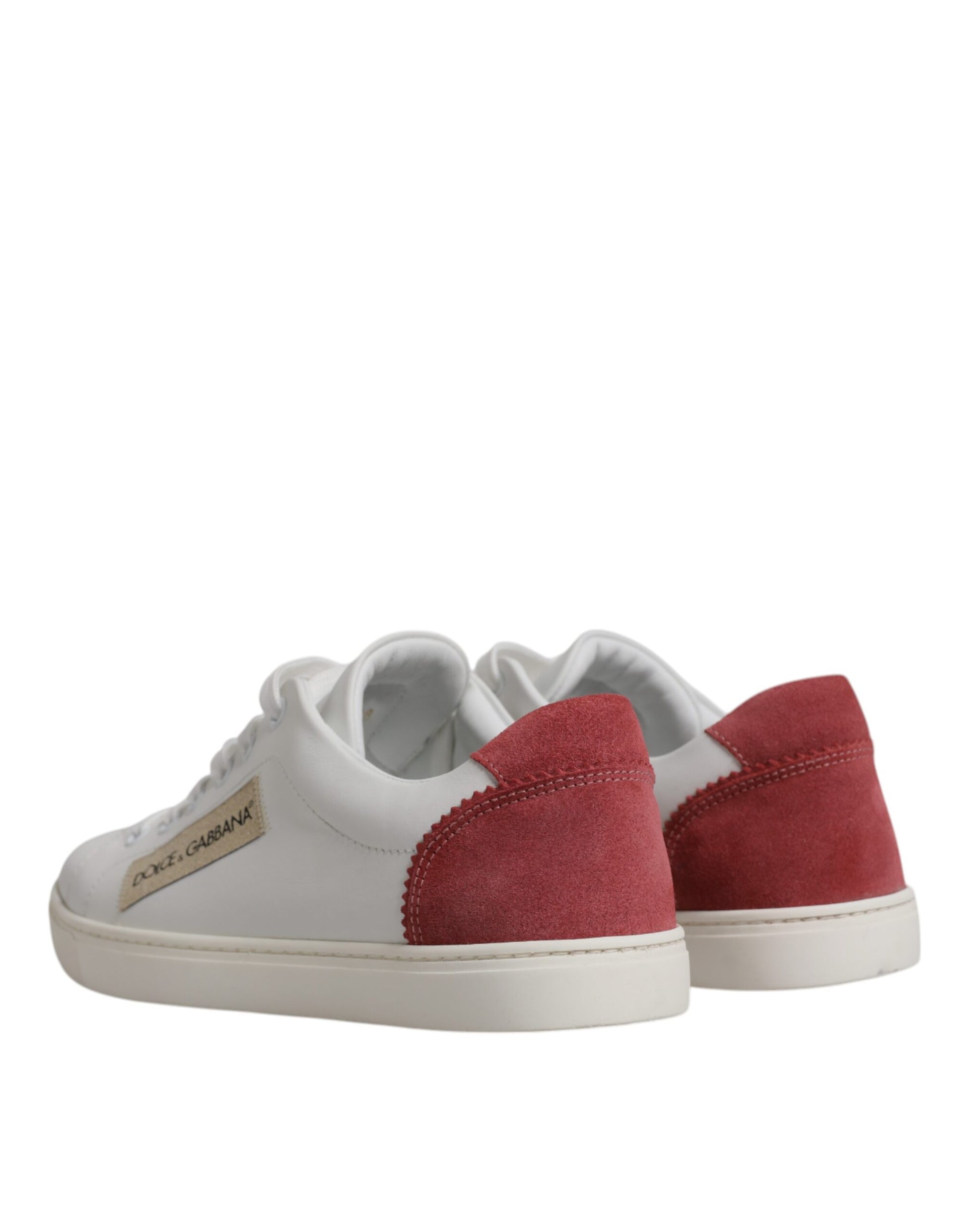 White London Calf Leather Sneakers Shoes-Dolce & Gabbana-LabelTerrace.com