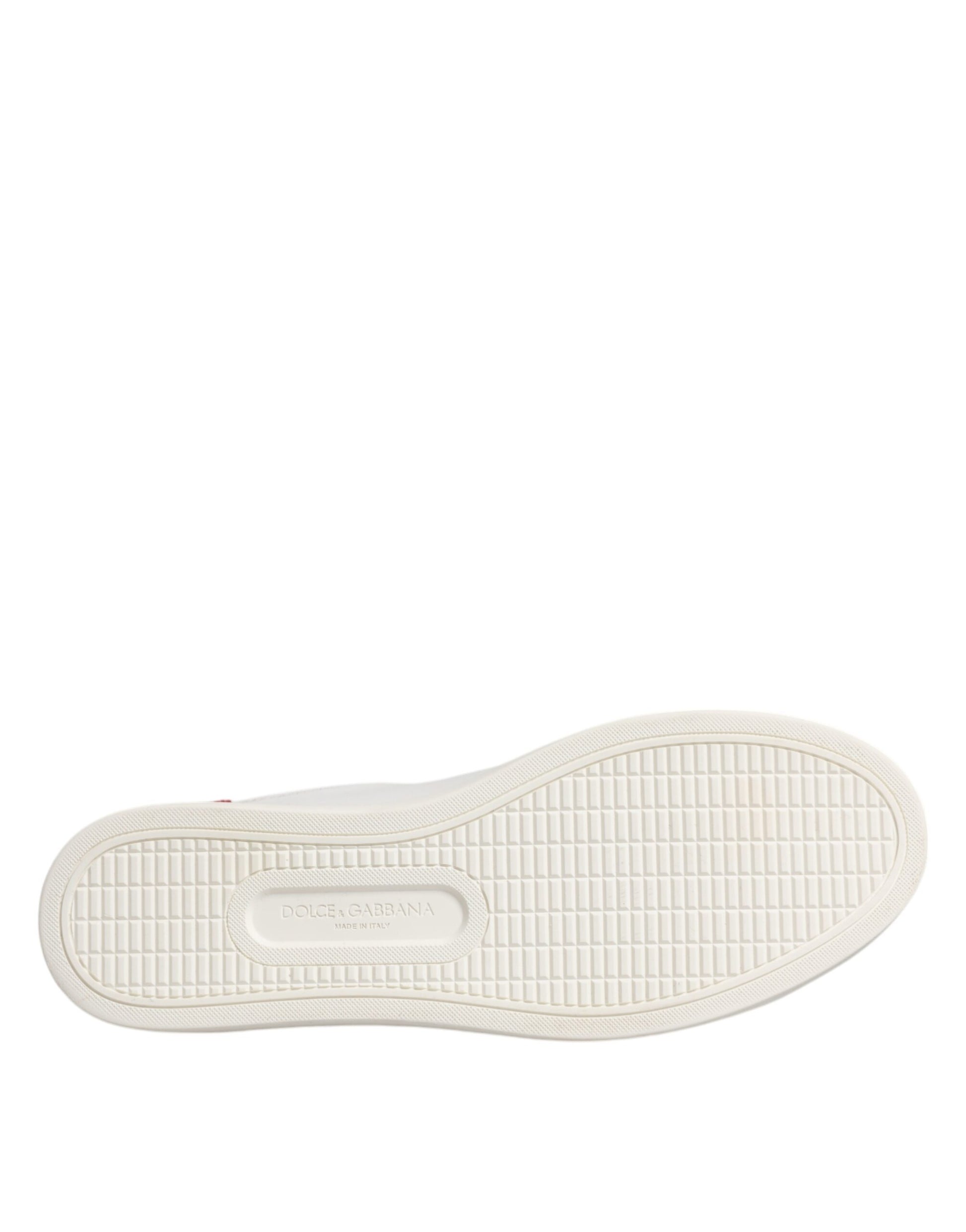 White London Calf Leather Sneakers Shoes-Dolce & Gabbana-LabelTerrace.com