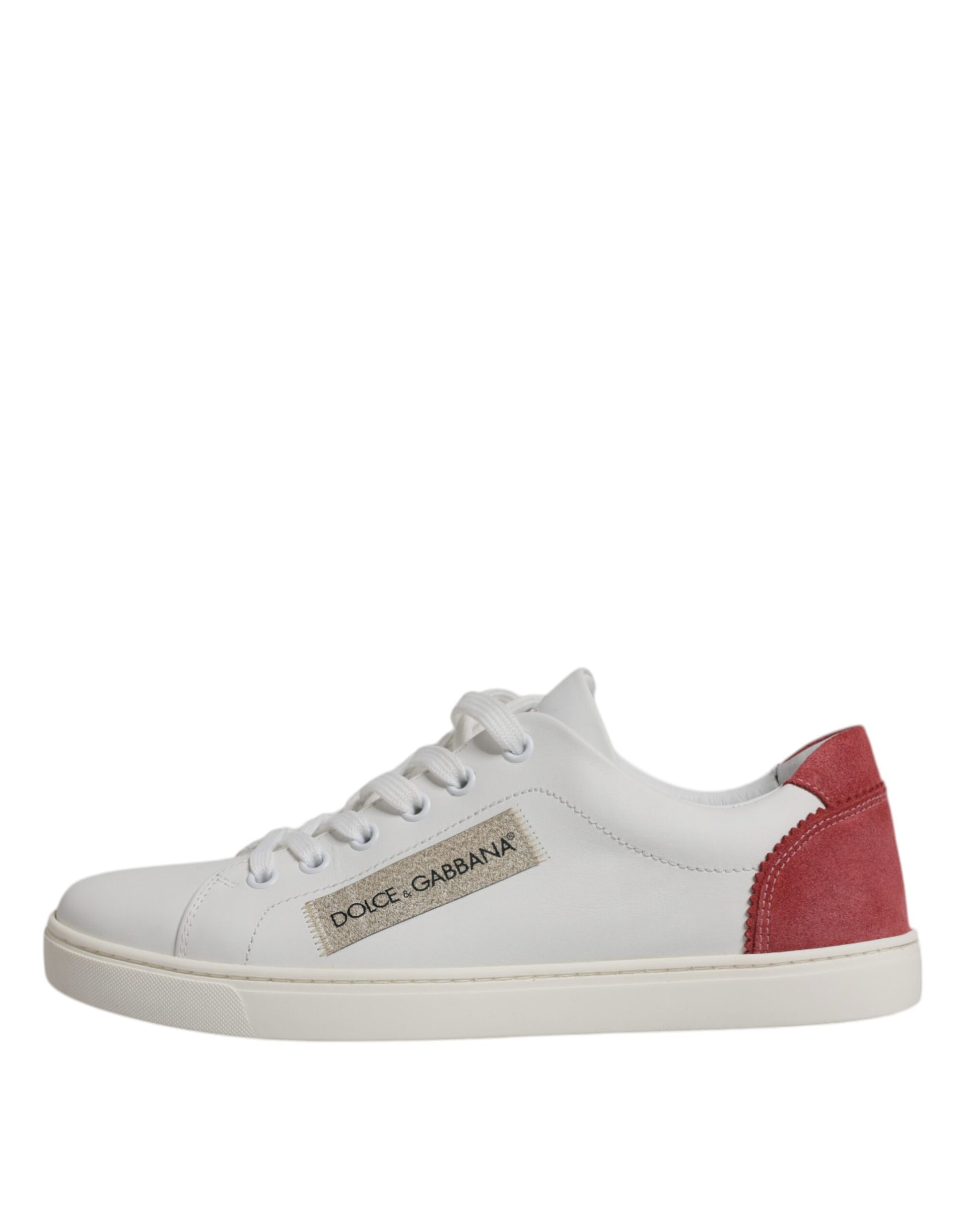 White London Calf Leather Sneakers Shoes-Dolce & Gabbana-LabelTerrace.com