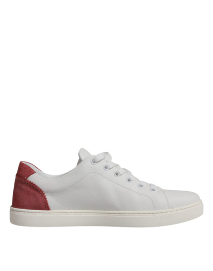 White London Calf Leather Sneakers Shoes-Dolce & Gabbana-LabelTerrace.com