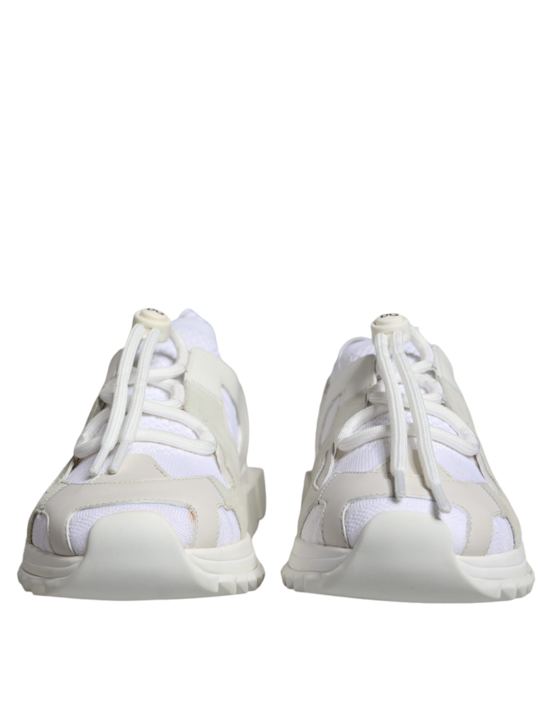 White Mesh Sorrento Trekking Sneakers Shoes-Dolce & Gabbana-LabelTerrace.com