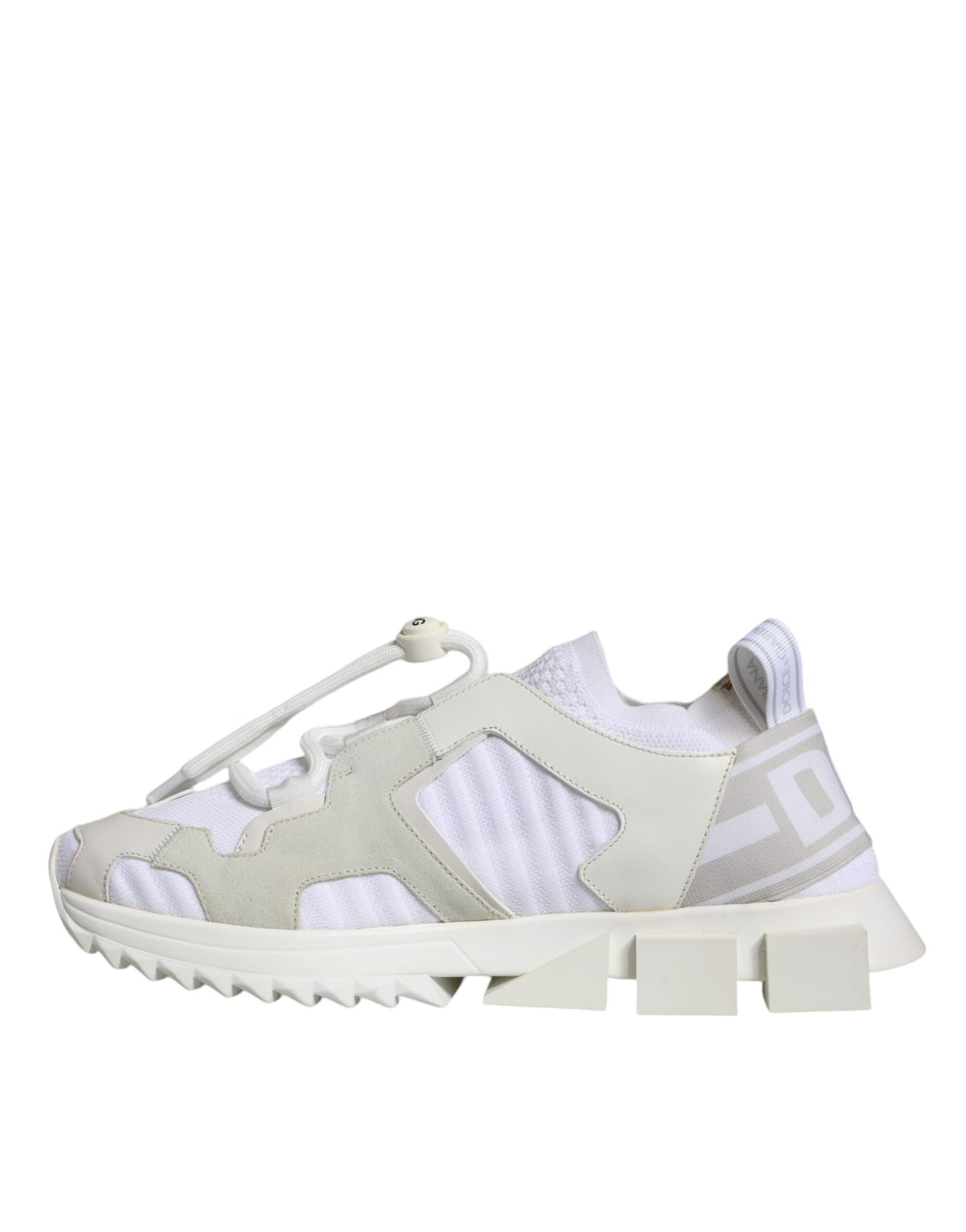White Mesh Sorrento Trekking Sneakers Shoes-Dolce & Gabbana-LabelTerrace.com