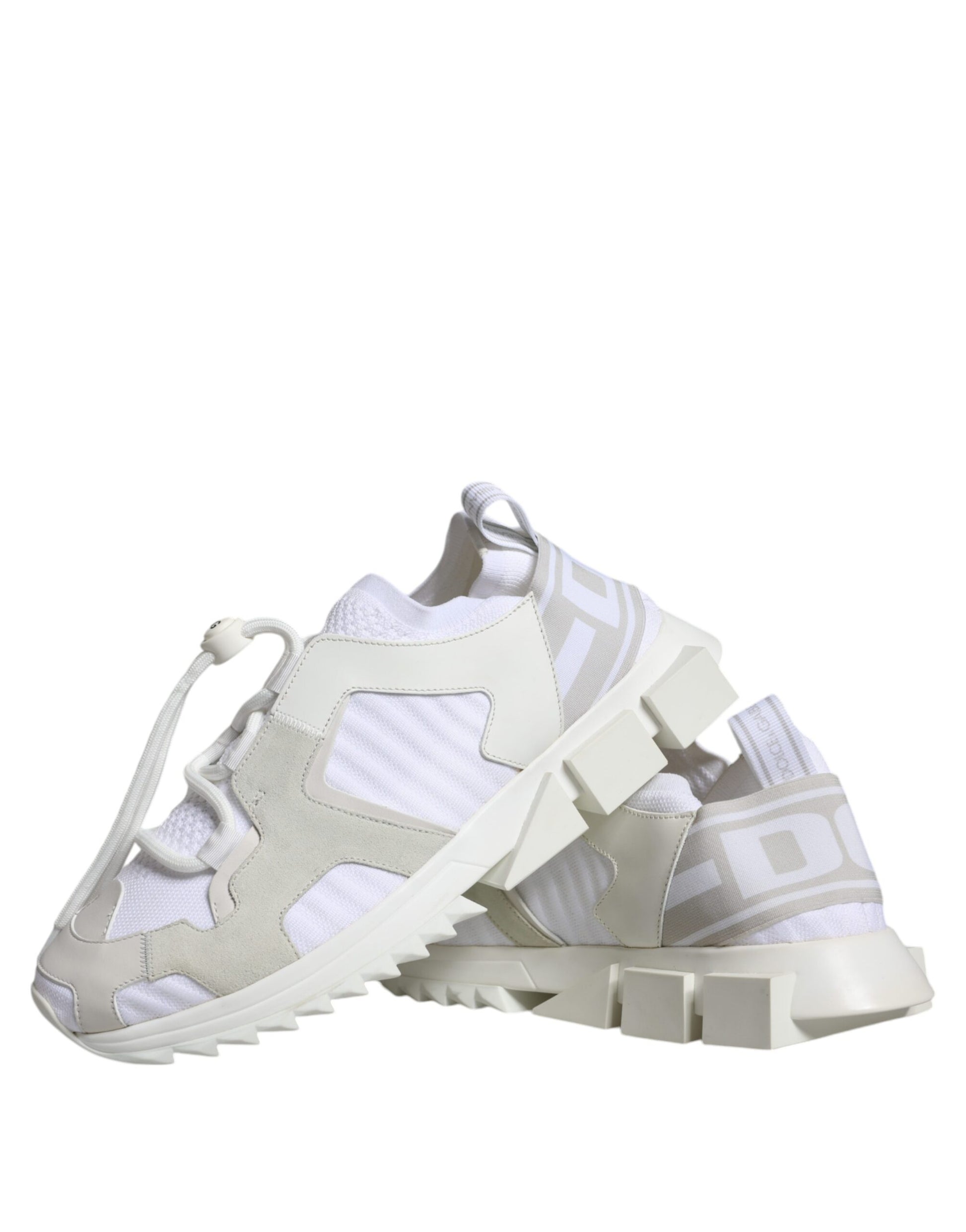 White Mesh Sorrento Trekking Sneakers Shoes-Dolce & Gabbana-LabelTerrace.com