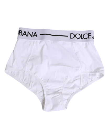White Nylon Logo Waistband Panty Underwear