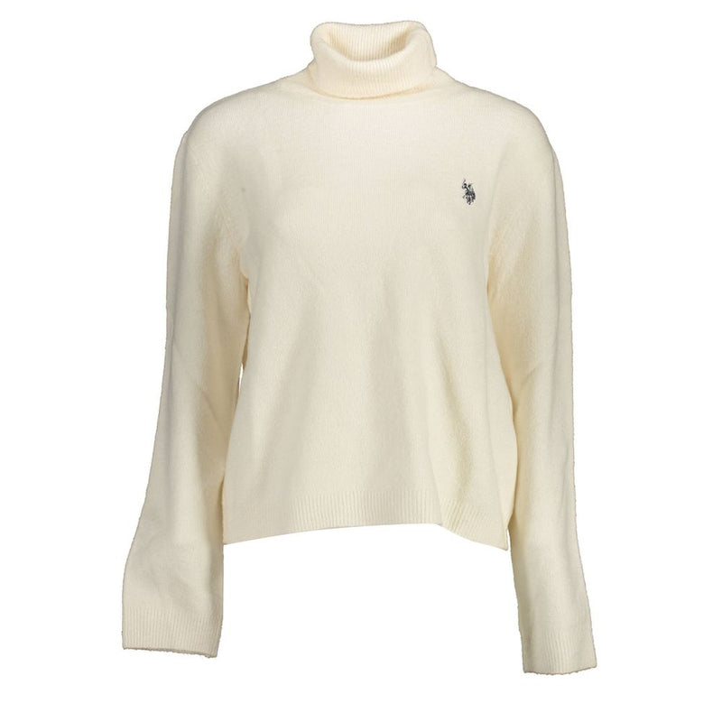 White Nylon Sweater-U.S. POLO ASSN.-LabelTerrace.com