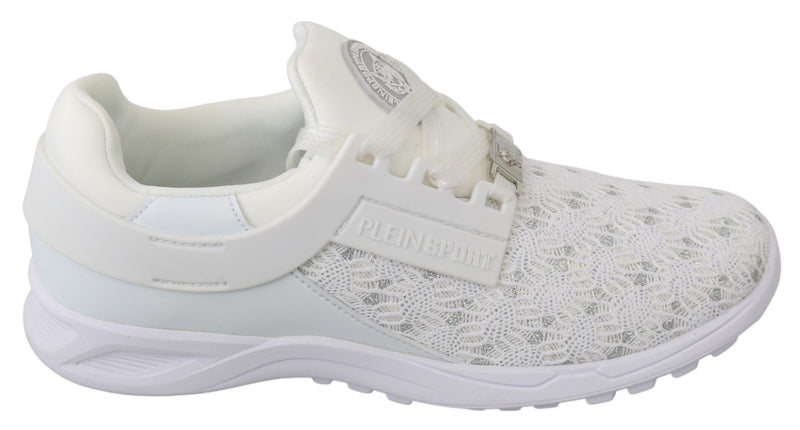 White Polyester Casual Sneakers Shoes-Philipp Plein-LabelTerrace.com