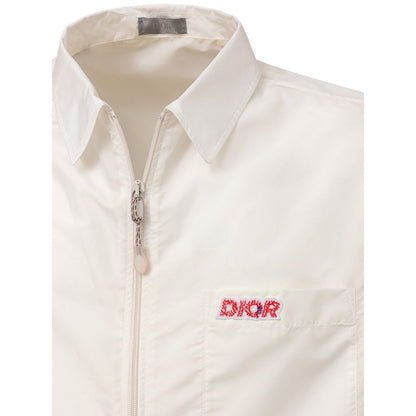 White Polyester Shortsleeve-Dior-LabelTerrace.com