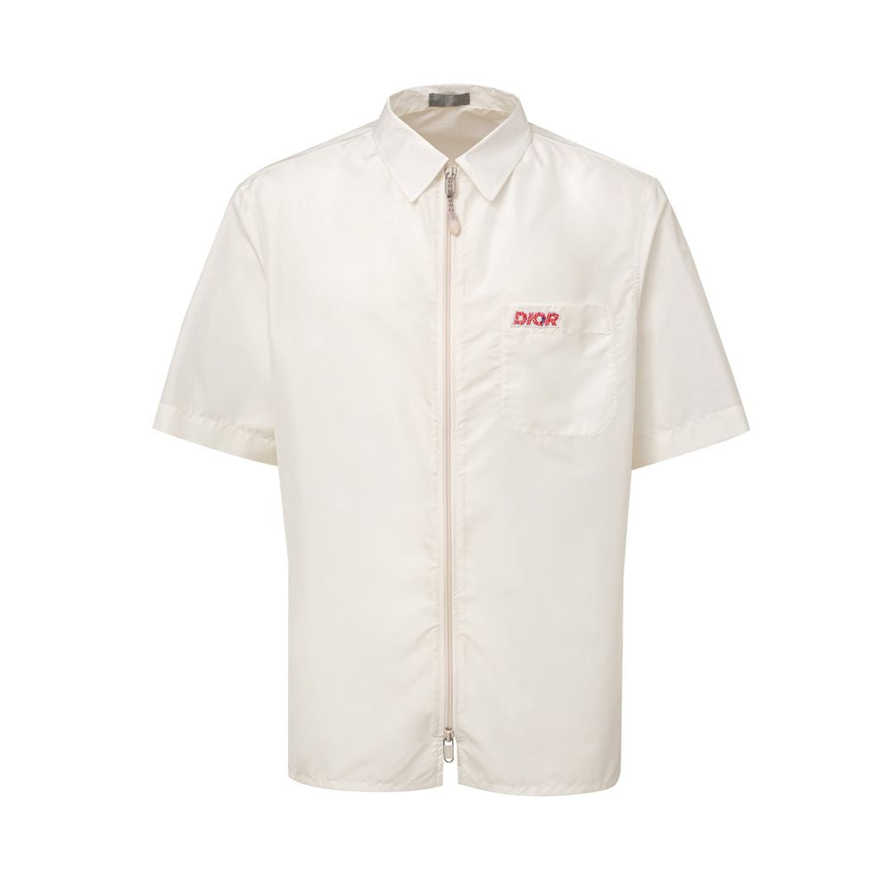 White Polyester Shortsleeve-Dior-LabelTerrace.com