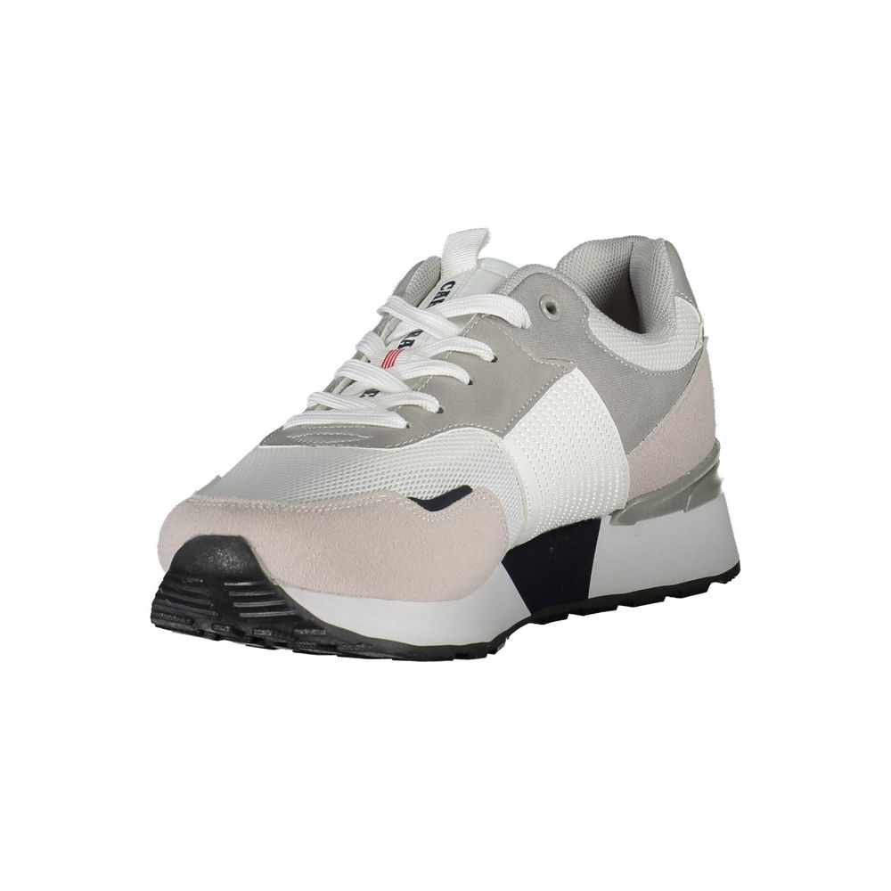 White Polyester Sneaker
