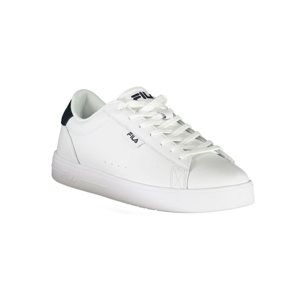 White Polyester Sneaker