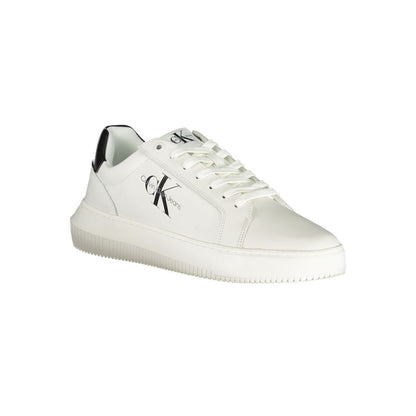 White Polyester Sneaker