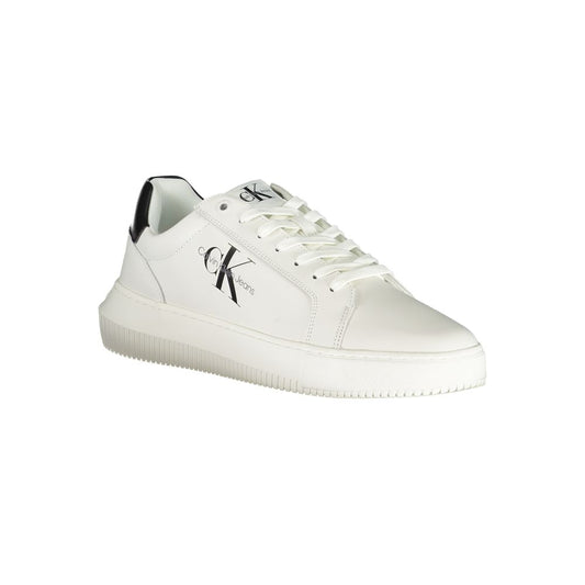 White Polyester Sneaker