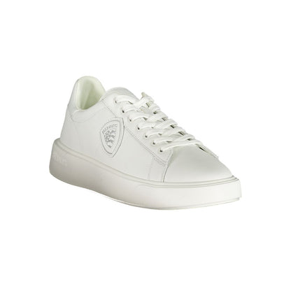 White Polyester Sneaker