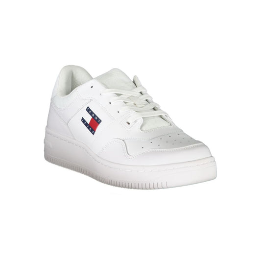 White Polyester Sneaker