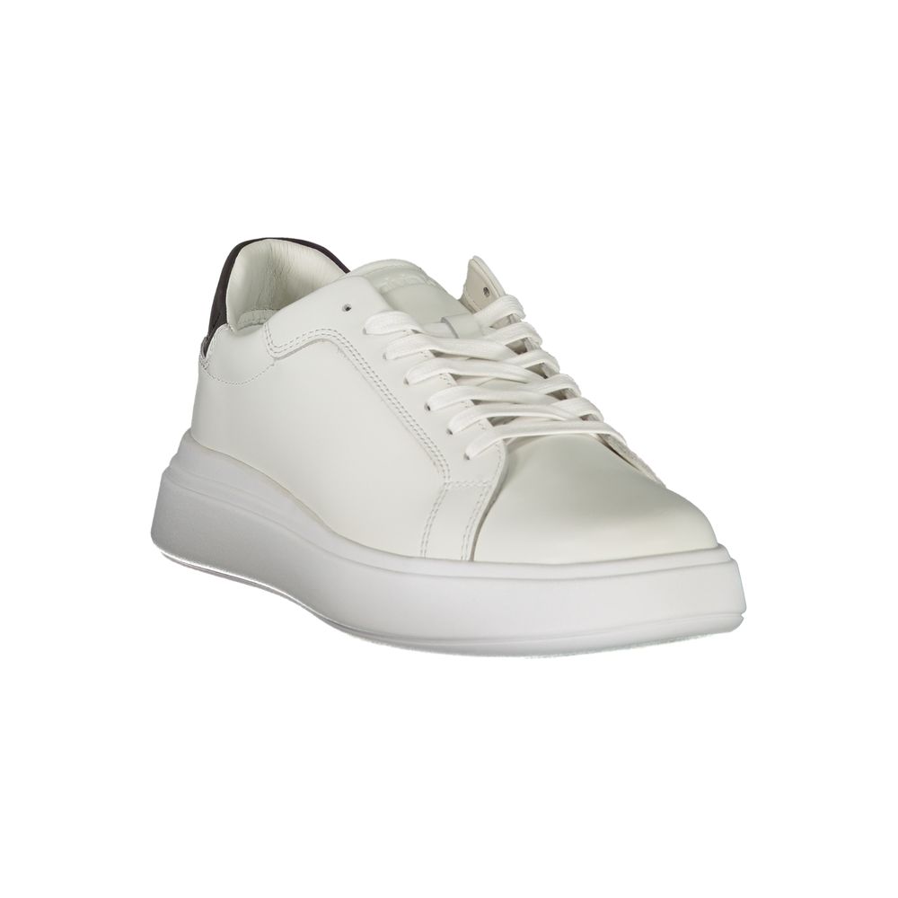 White Polyester Sneaker