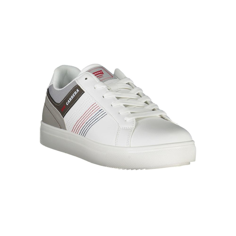 White Polyester Sneaker