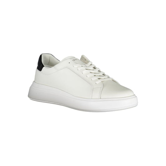 White Polyester Sneaker
