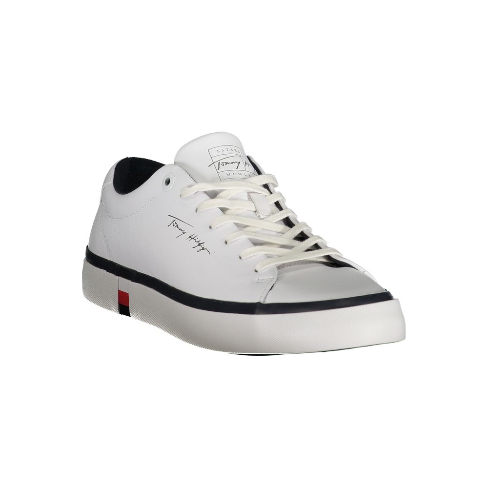 White Polyester Sneaker