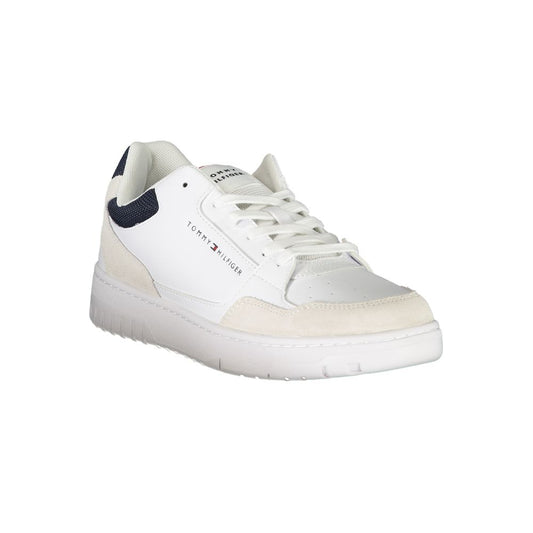 White Polyester Sneaker