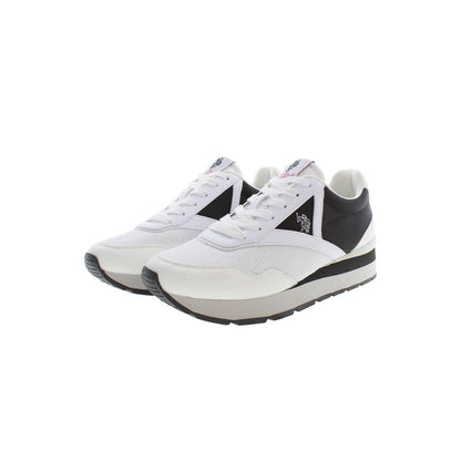 White Polyester Sneaker-U.S. POLO ASSN.-LabelTerrace.com
