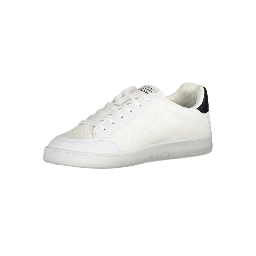 Hvid polyester-sneaker