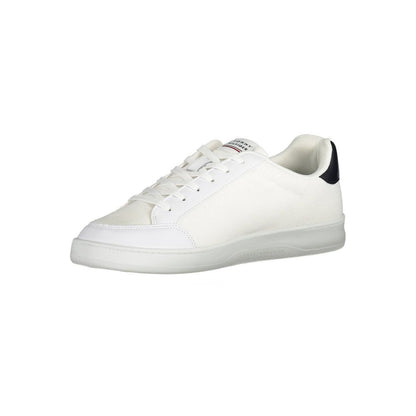 Hvid polyester-sneaker