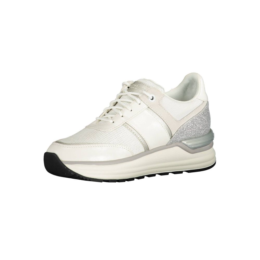 White Polyester Sneaker-U.S. POLO ASSN.-LabelTerrace.com