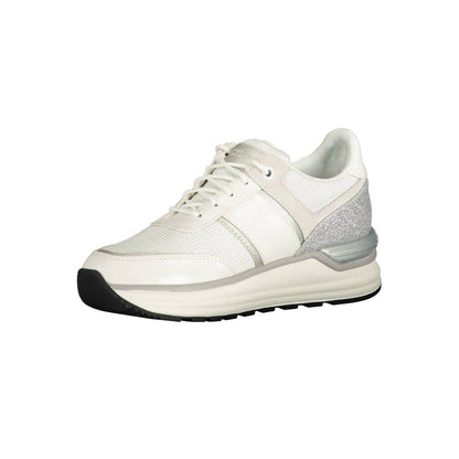 White Polyester Sneaker-U.S. POLO ASSN.-LabelTerrace.com