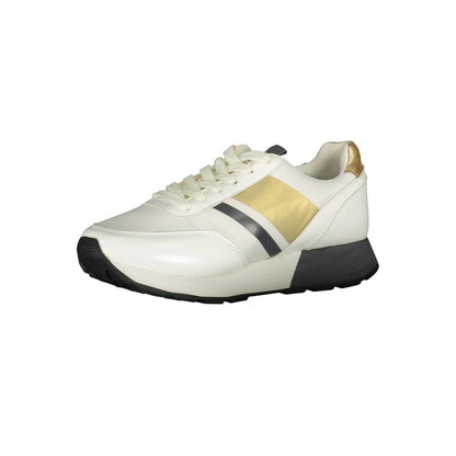 White Polyester Sneaker-U.S. POLO ASSN.-LabelTerrace.com