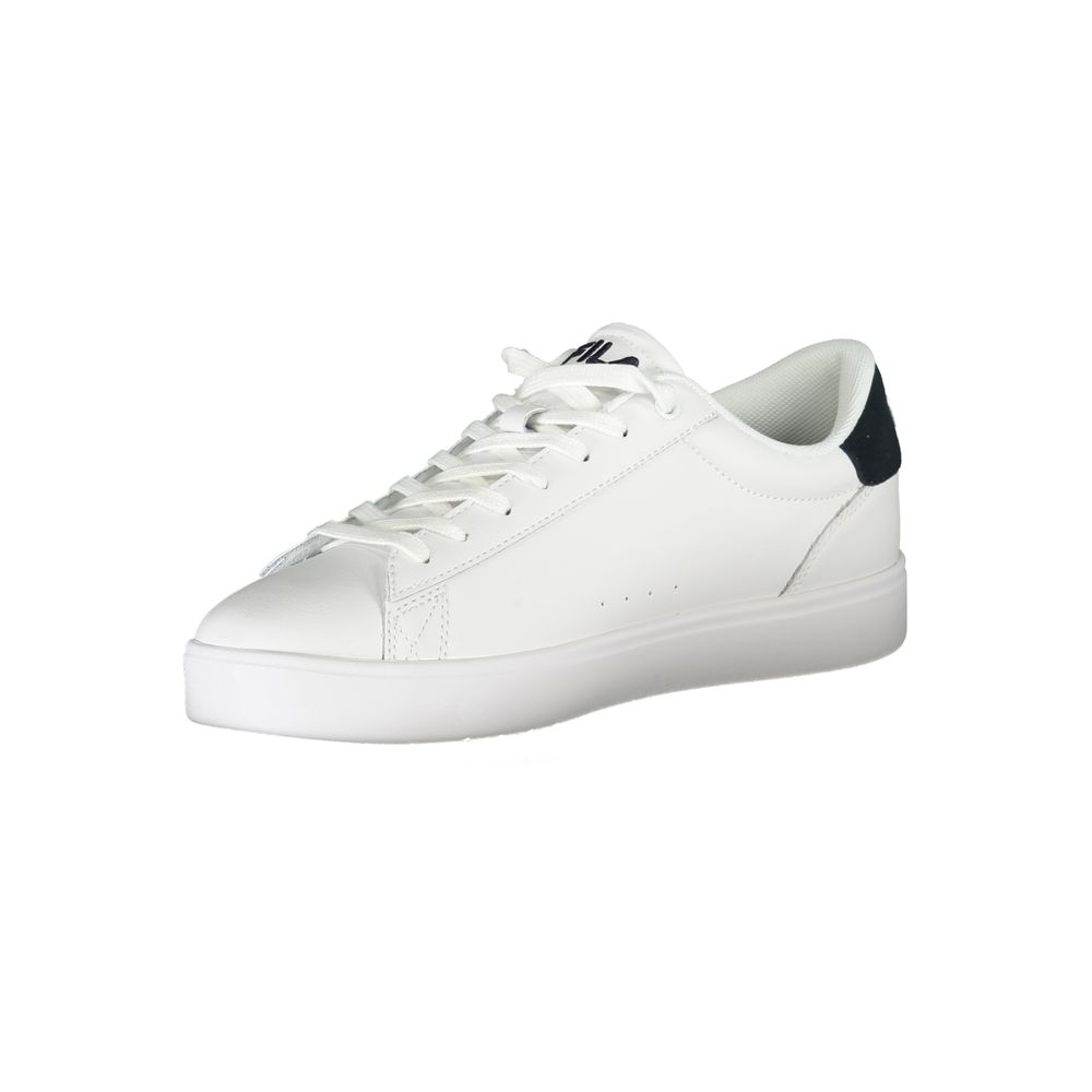 White Polyester Sneaker