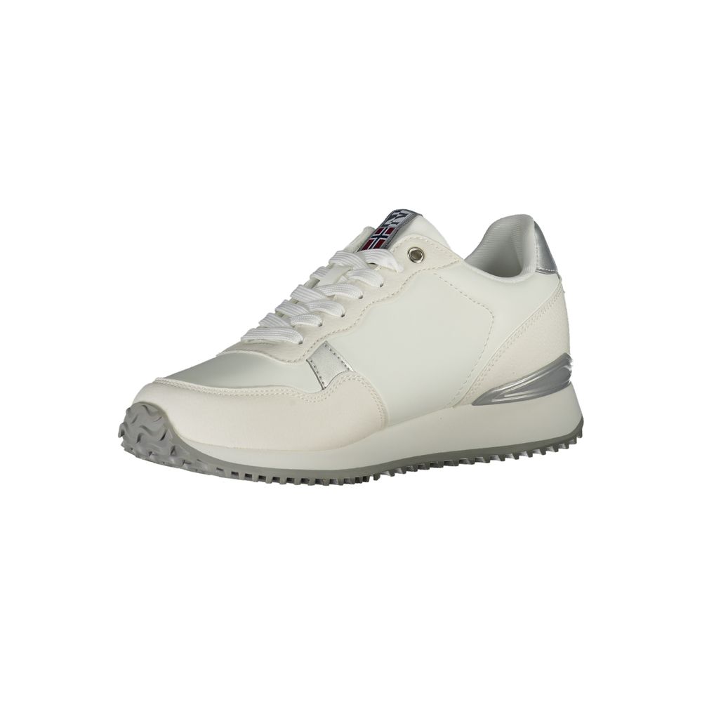White Polyester Sneaker-Napapijri-LabelTerrace.com