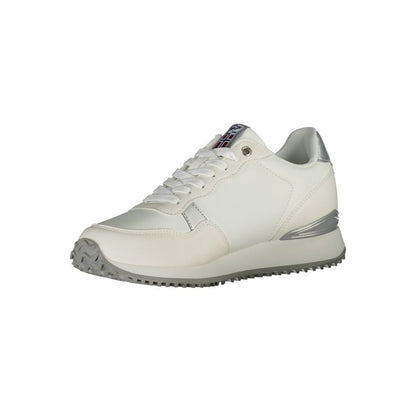 White Polyester Sneaker-Napapijri-LabelTerrace.com