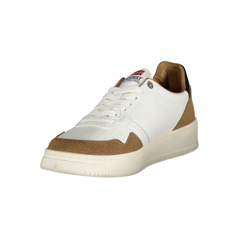 White Polyester Sneaker