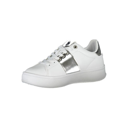 White Polyester Sneaker
