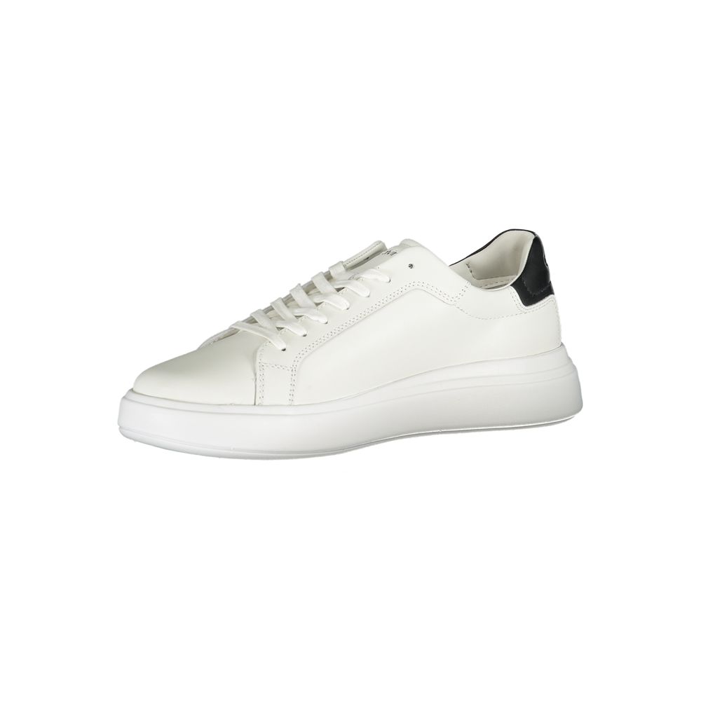 White Polyester Sneaker