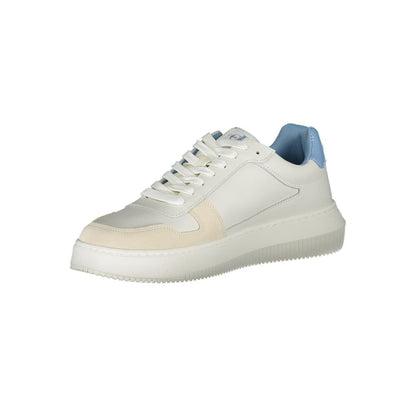 White Polyester Sneaker