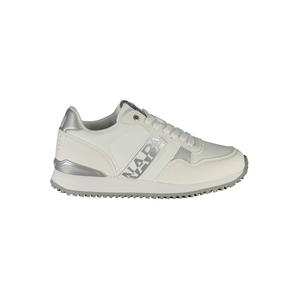 White Polyester Sneaker-Napapijri-LabelTerrace.com
